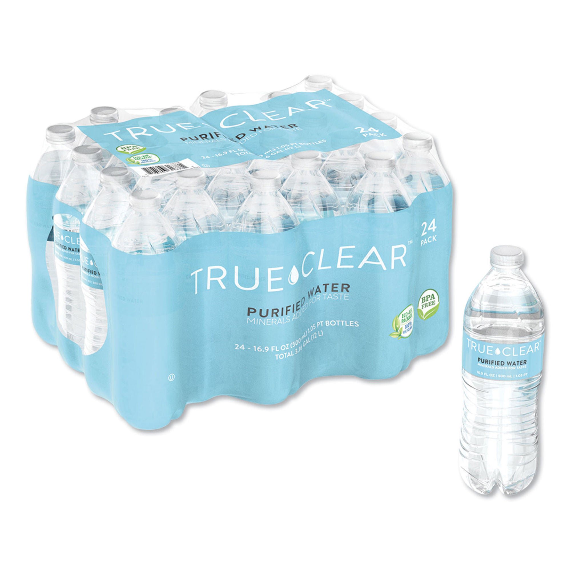 True Clear® Purified Water, 16.9-ounce bottle