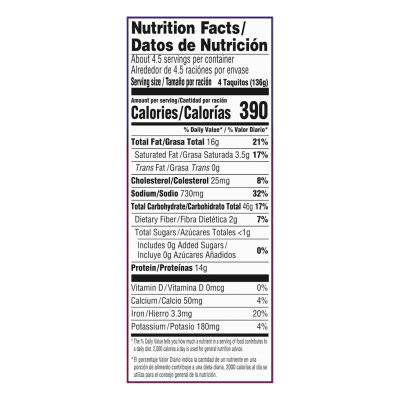 Delimex Beef & Cheese Large Flour Taquitos, 18 ct Box