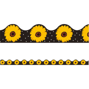 The Hive Black Floral Deco Trim&reg;, 37 Feet