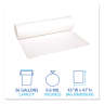 Boardwalk,  LLDPE Liner, 56 gal Capacity, 43 in Wide, 47 in High, 0.6 Mils Thick, White