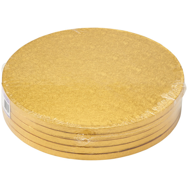 12" Round Gold Foil Cake Board