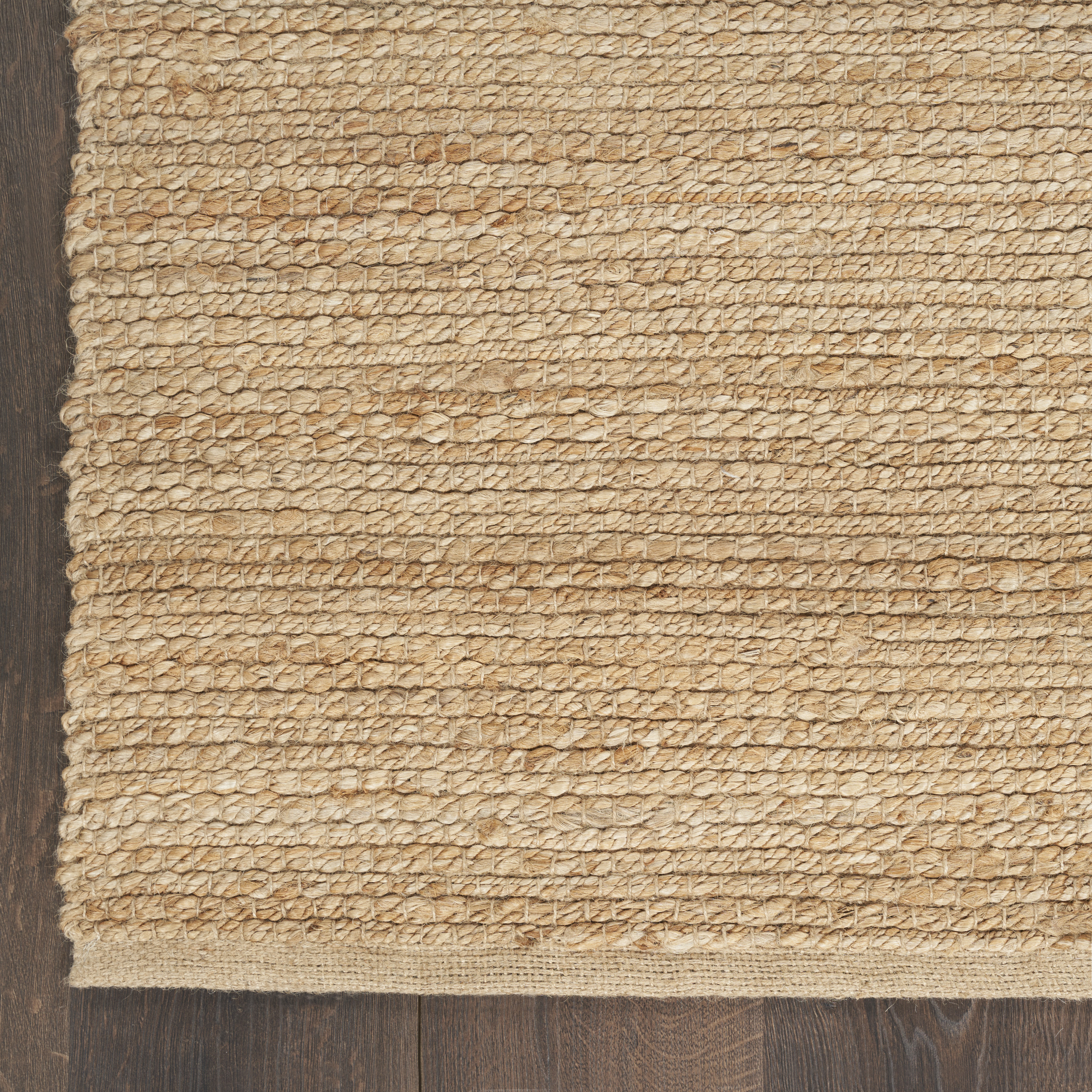 Nourison Natural Jute 2' x 3' Natural Farmhouse Indoor Rug