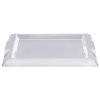 Small rectangular stainless steel serving tray