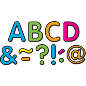 Neon Brights Classic 2" Magnetic Letters