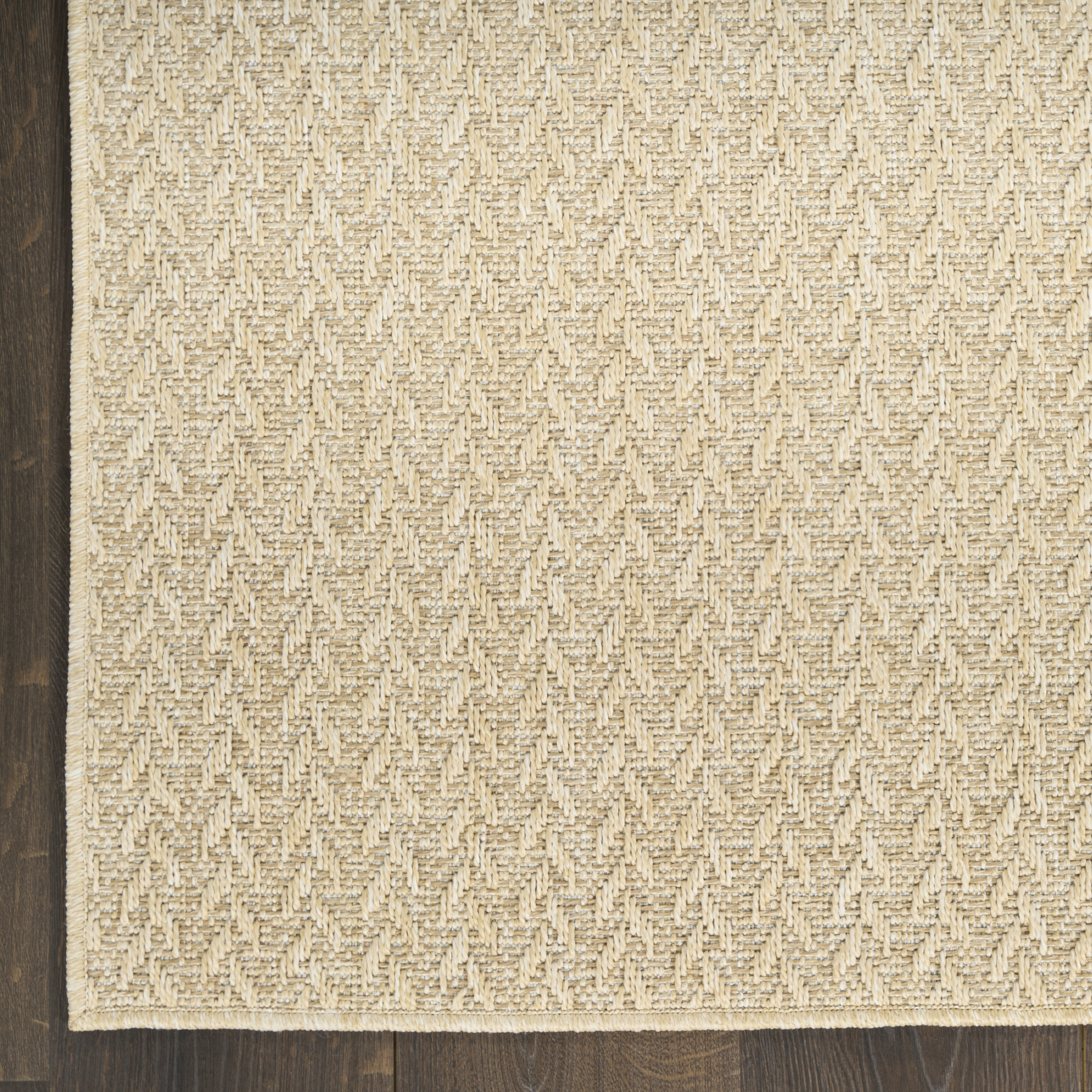 Nourison Tulum 2' x 6' Cream Outdoor Rug