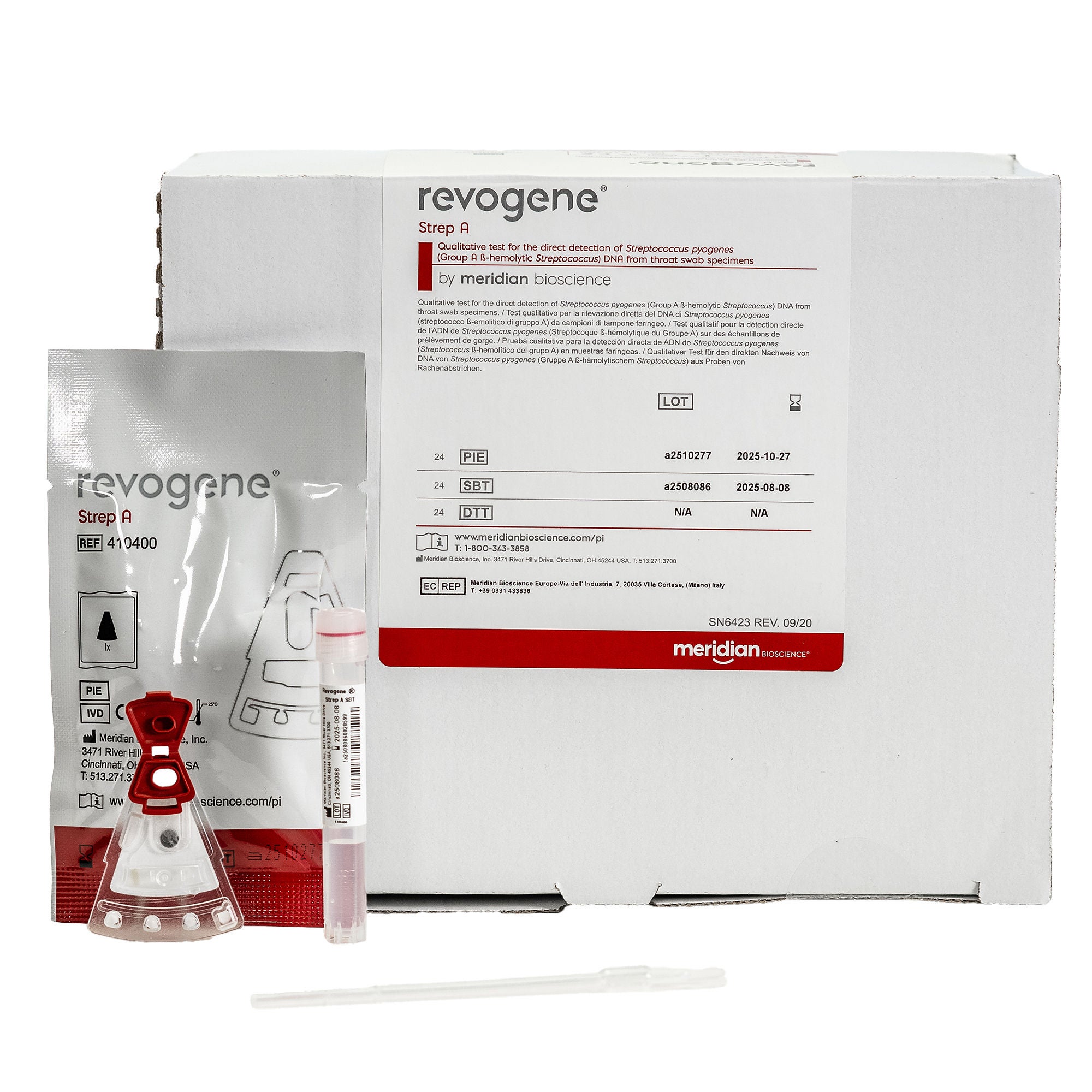 Meridian Bioscience Corporation TEST KIT, STREP GROUP A THROATSWAB (24/BX)