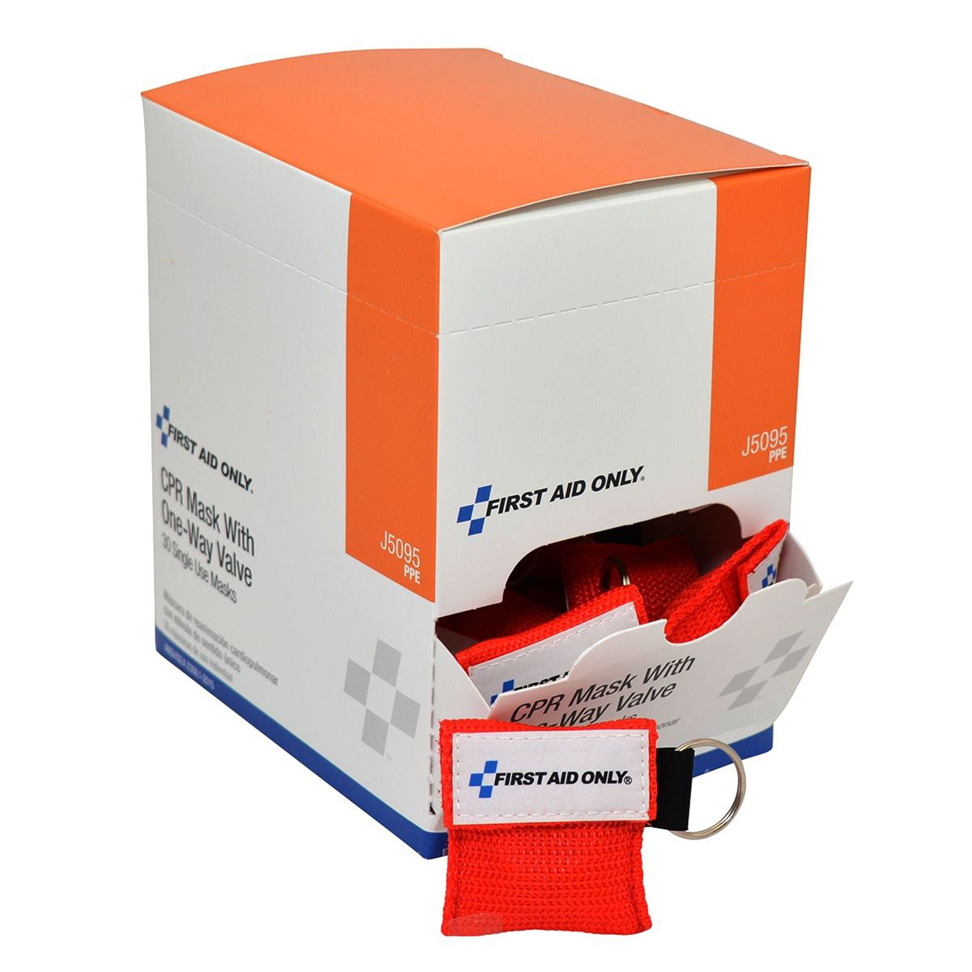 CPR Face Shield With Key Chain First Aid Only® Mouth to Mask 5-3/4 X 4-1/2 X 6-1/2 Inch Single Use