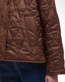 Bernadette Quilted Jacket Vicuna/Hessian Tartan