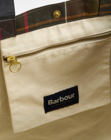 Borsa tote Telfield in tartan 