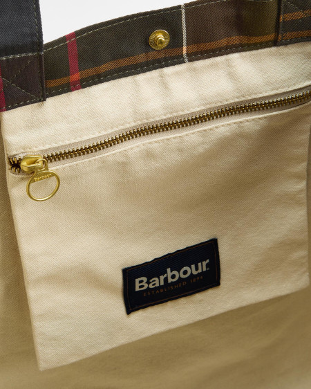 Borsa tote Telfield in tartan
