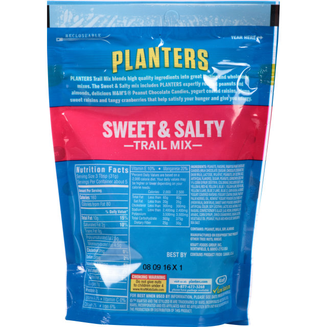 PLANTERS Trail Mix Sweet & Salty 6 oz Bag Planters