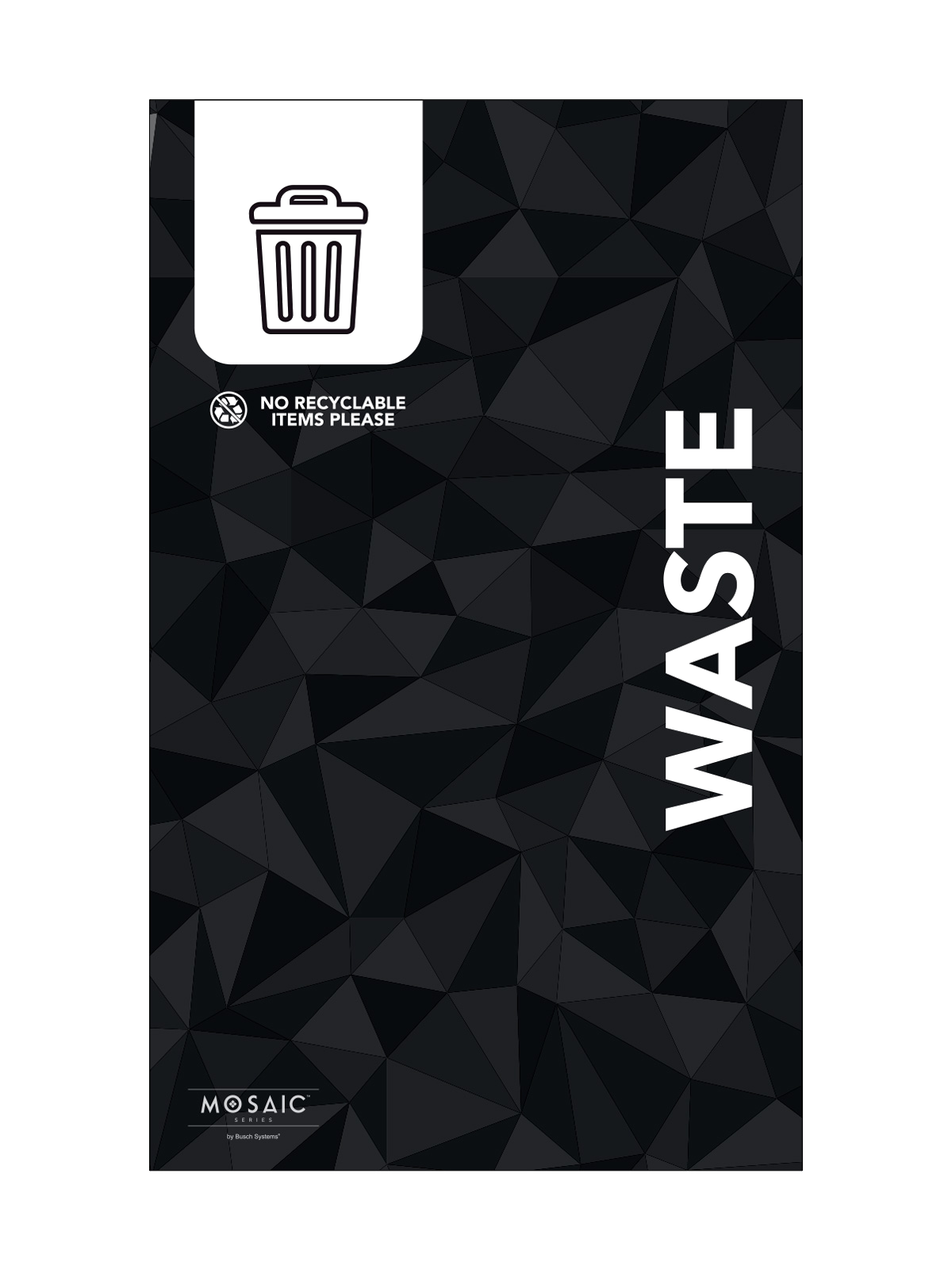 MOSAIC (1) – Body Sign – Waste – Black