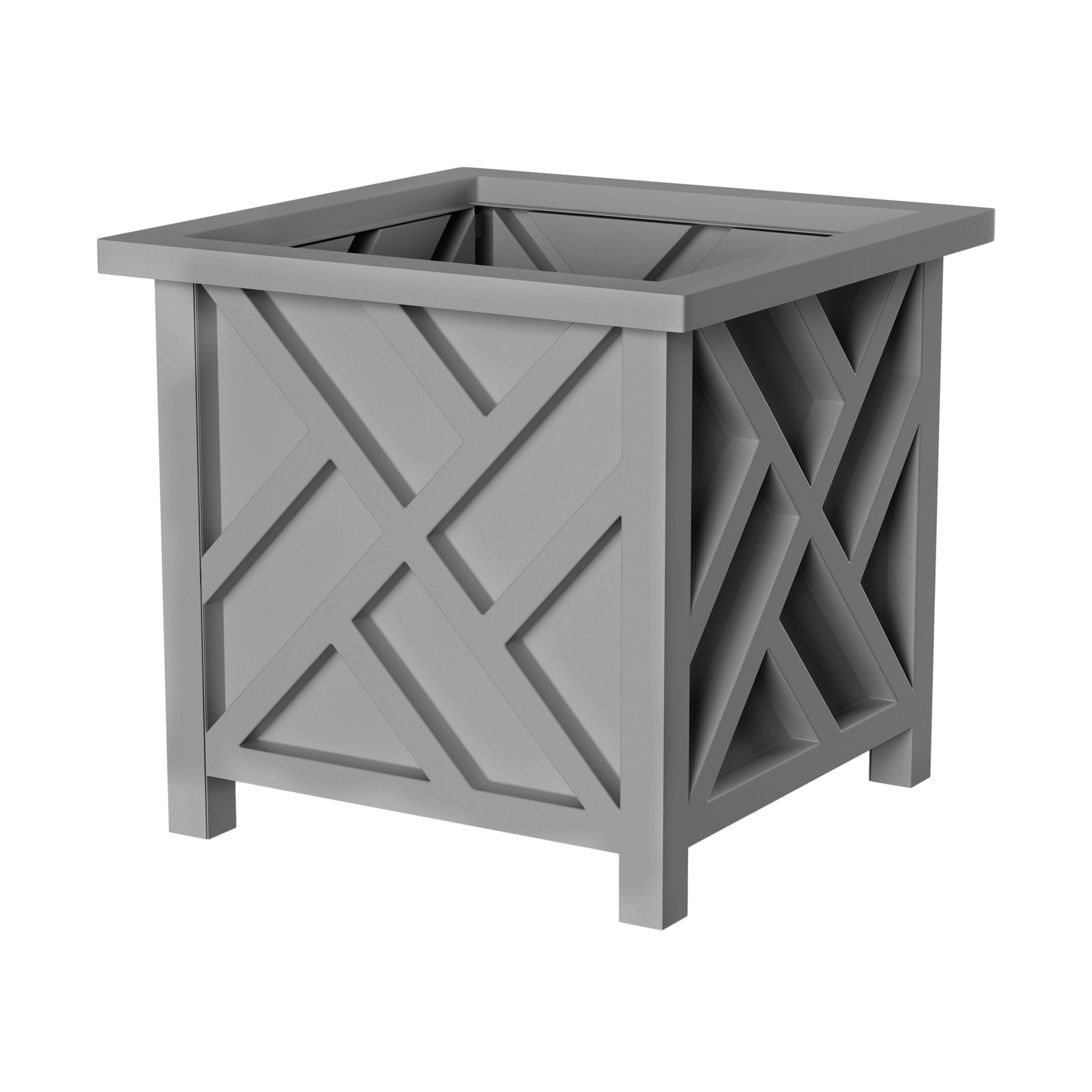 Garden Planter Box Plastic 14.75 x 13in Vegetable Flower Plant Pot Outdoor Yard - Picture 5 of 6