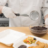 4-ounce one-piece heavy-duty stainless steel perforated round bowl Spoodle® utensil with black nylon handle
