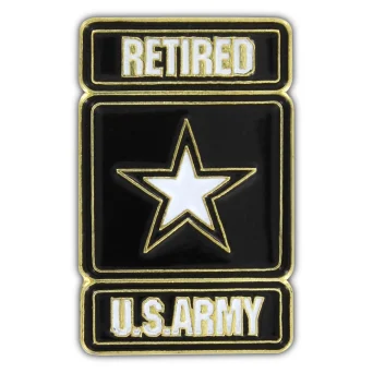 US Army Retired Lapel Pin - 1