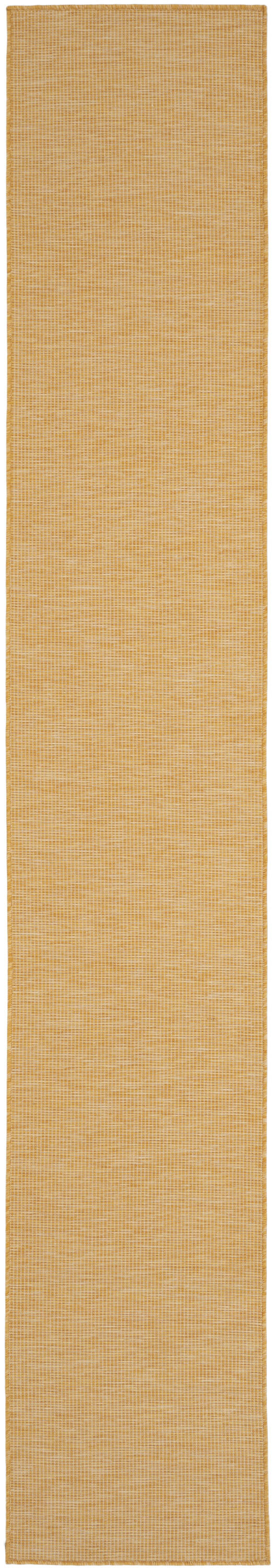 Nourison Positano 2'2" x 10' Yellow Modern Rug