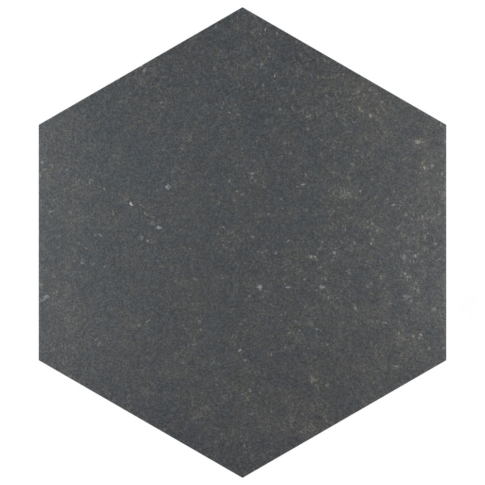 Traffic Hex Dark Grey 8-5/8 in. x 9-7/8 in. Porcelain Floor and Wall Tile