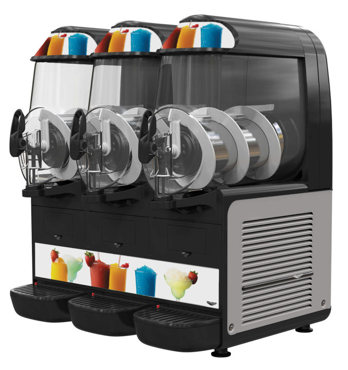 120-volt frozen-beverage machine three 2.6-gallon (10-liter) bowls and Auto-Fill kit compatibility