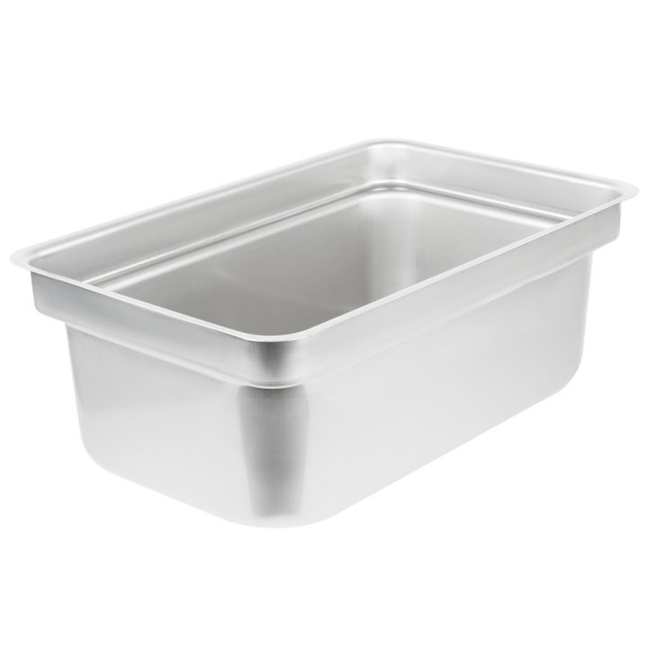 Full-size 8-inch-deep Super Pan® stainless steel steam table pan with offset shoulder design