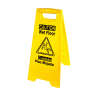 Impact, English/Spanish, "Caution", Wet Floor Sign, Yellow, 25"