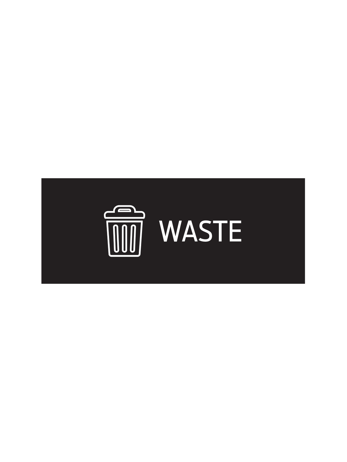 RISE – Double – Sign – Waste – Black