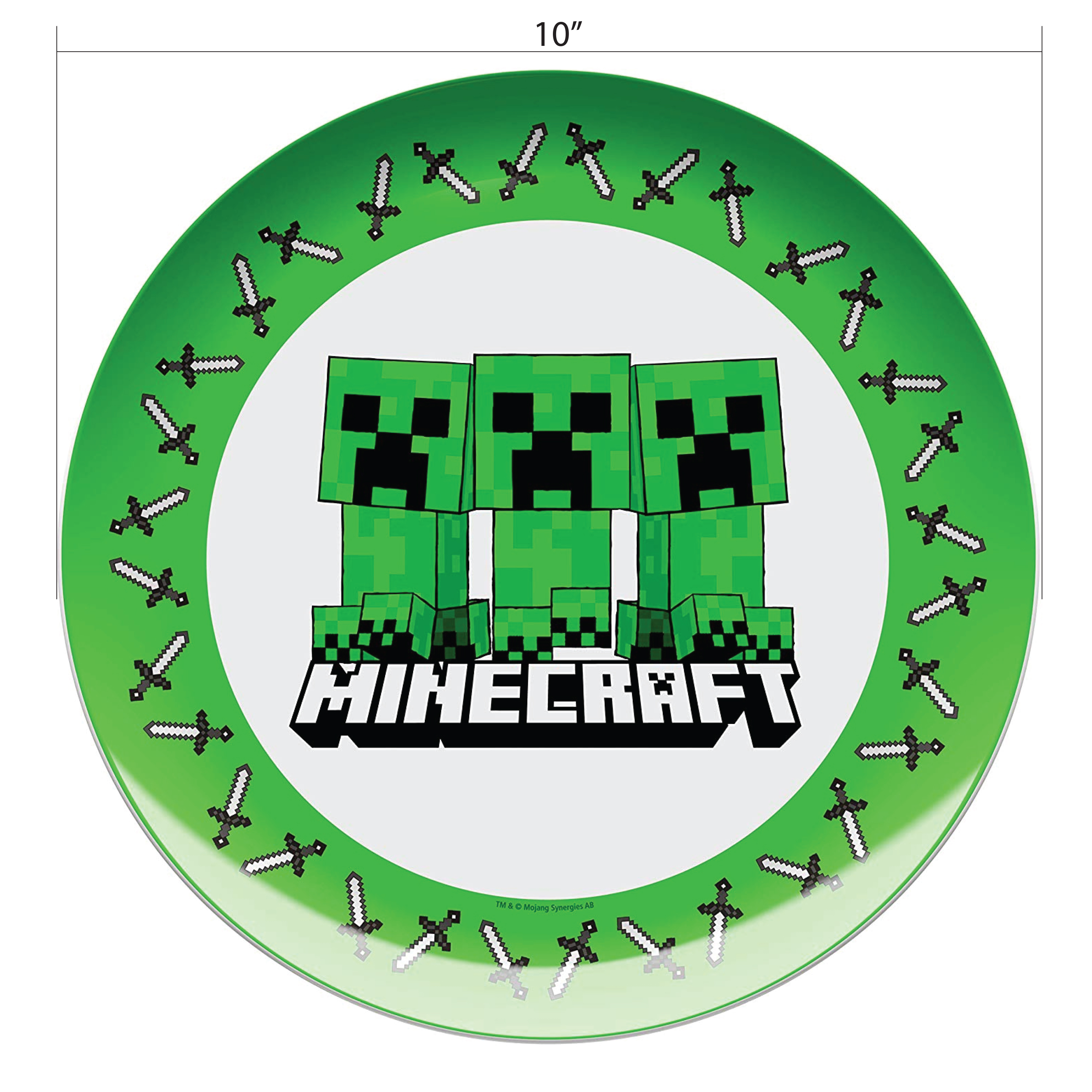 Minecraft Dinnerware Set, Creeper, 2-piece set slideshow image 8 Minecraft Dinnerware Set, Creeper, 2-piece set slideshow image 8