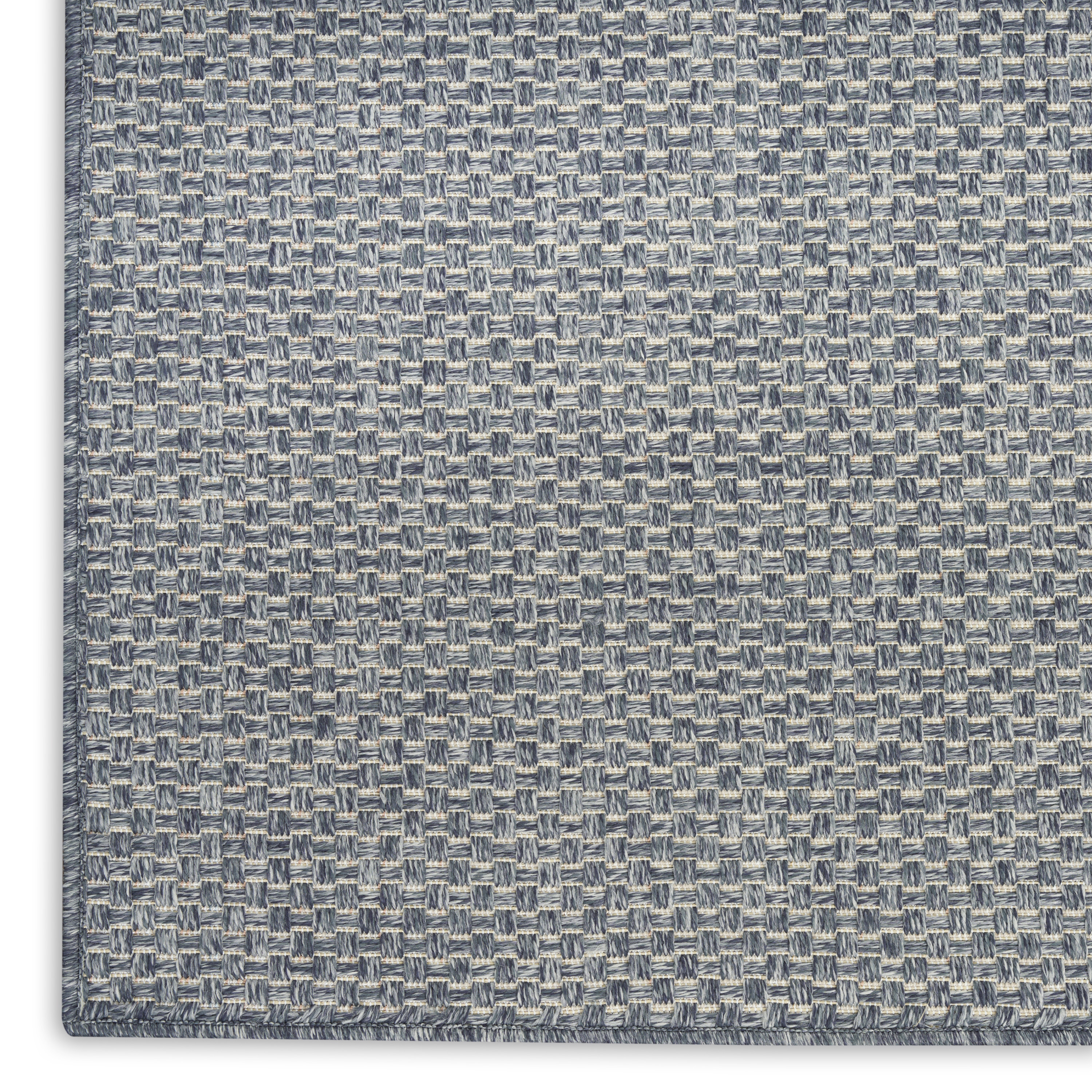 Nourison Tulum 6' x 9' Denim Outdoor Rug