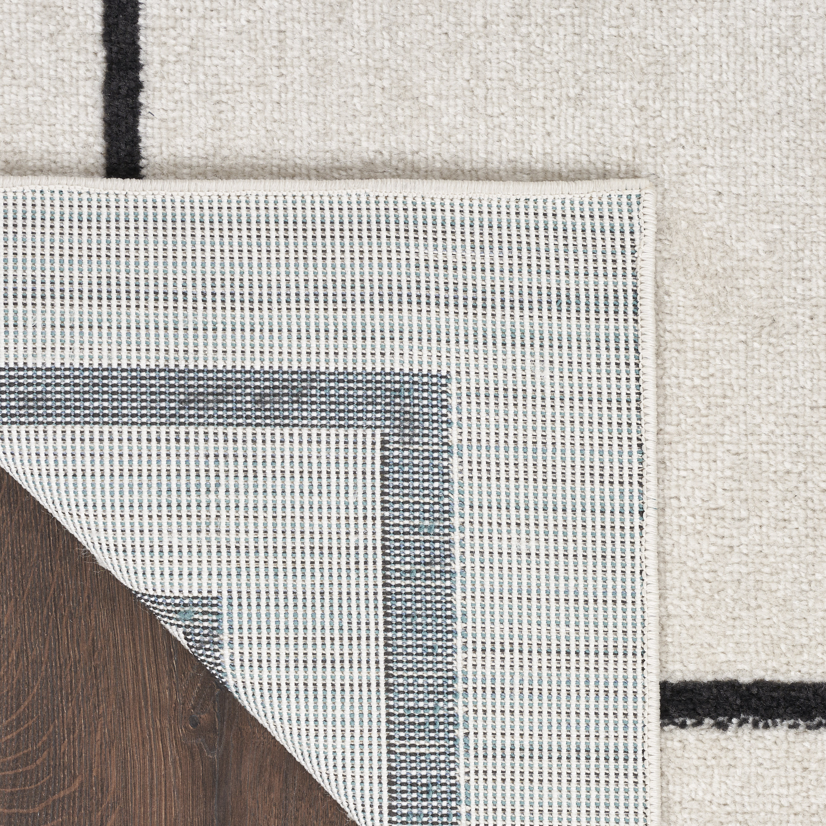 Nourison Nourison Essentials 5' x 7' Ivory Black Contemporary Rug