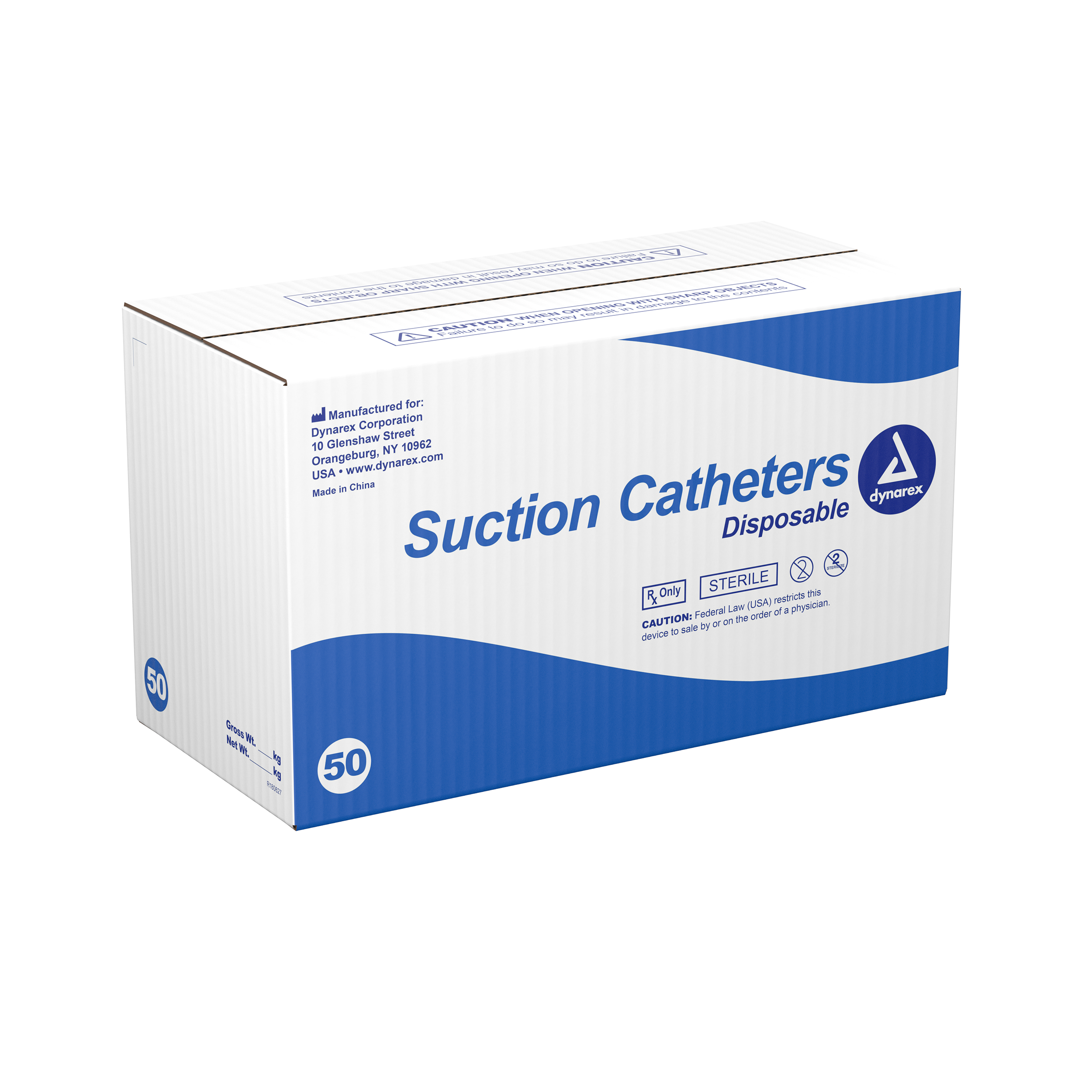 Suction Catheters Sterile - 18 Fr - 50 Units