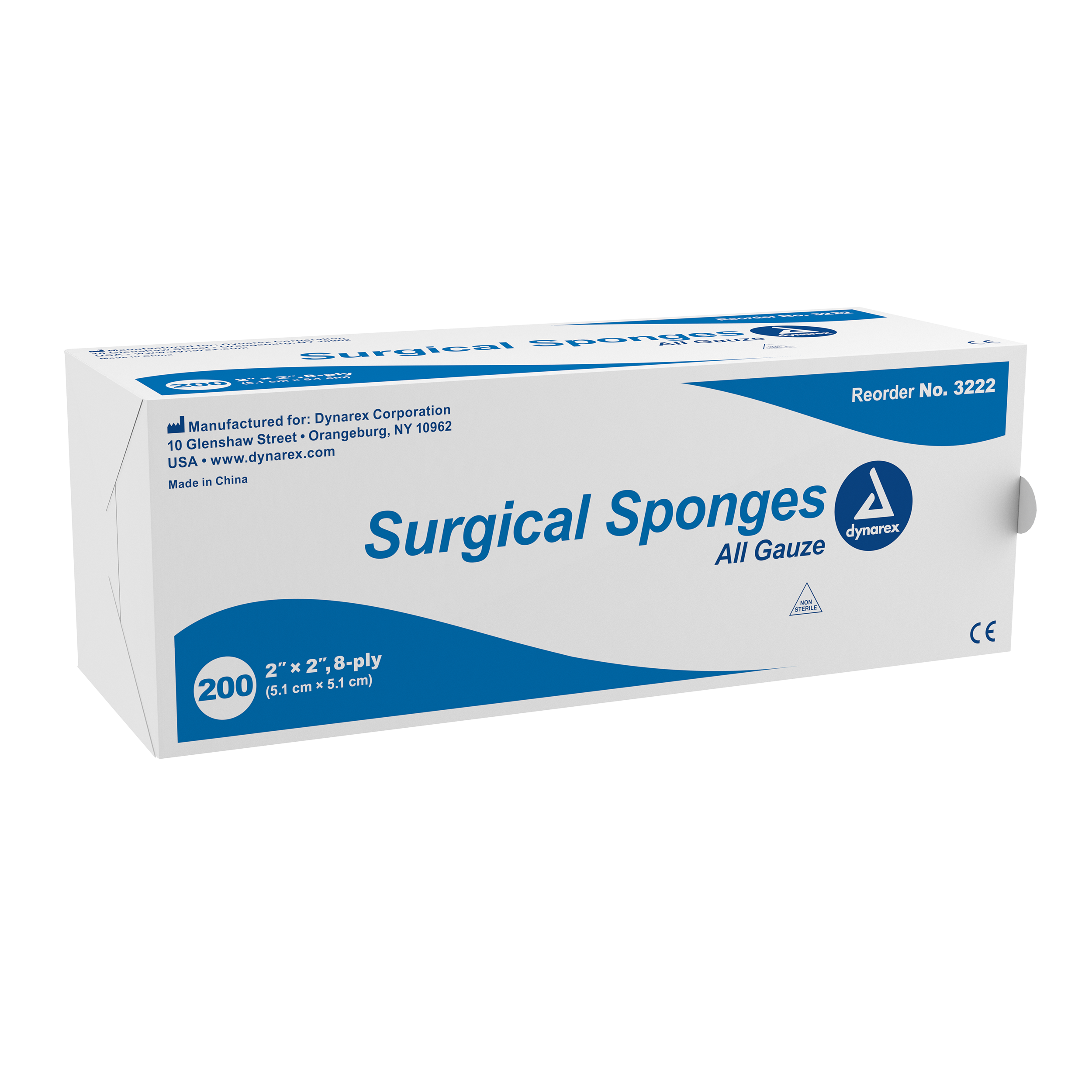 Surgical Gauze Sponge 2 x 2in 8 Ply