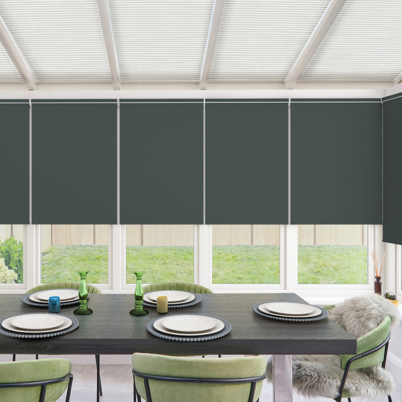 Acacia Blackout Graphite Roller Blind
