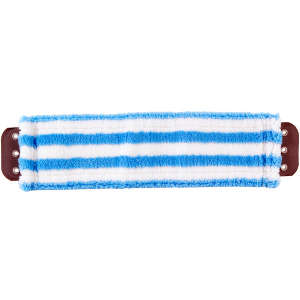 Unger, WaveBrake®, 16"W, Microfiber, Blue/White, Pocket, Wet Mop