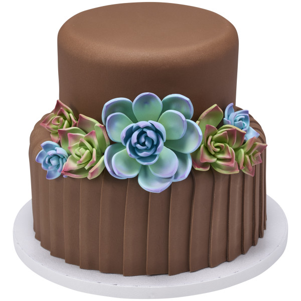 Green Succulents Gum Paste Flowers