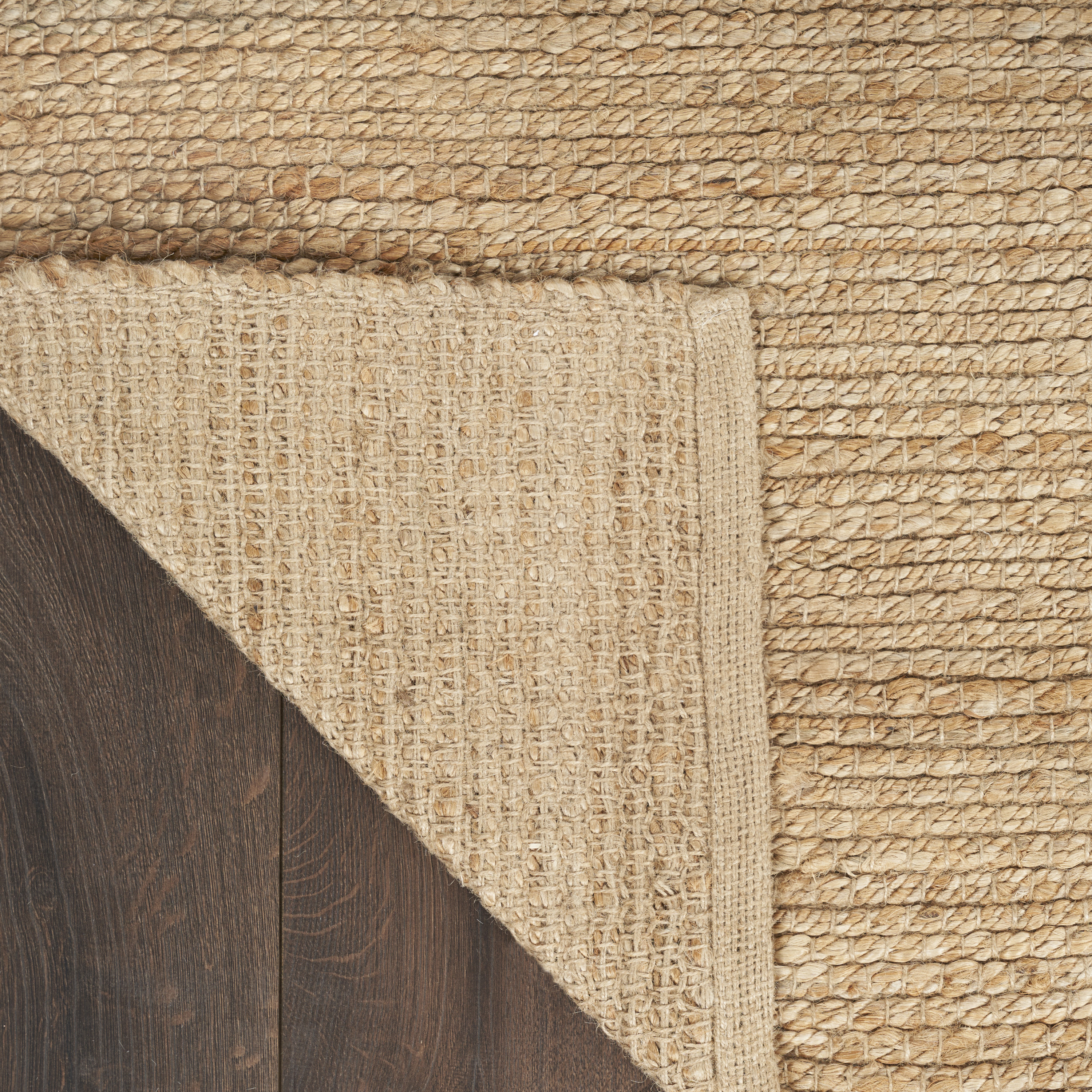 Nourison Natural Jute 2' x 3' Natural Farmhouse Indoor Rug