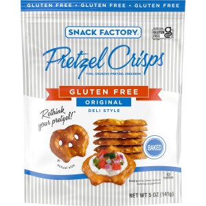 Snack Factory Pretzel Crisps Gluten Free, Original Flavor, 5 Oz
