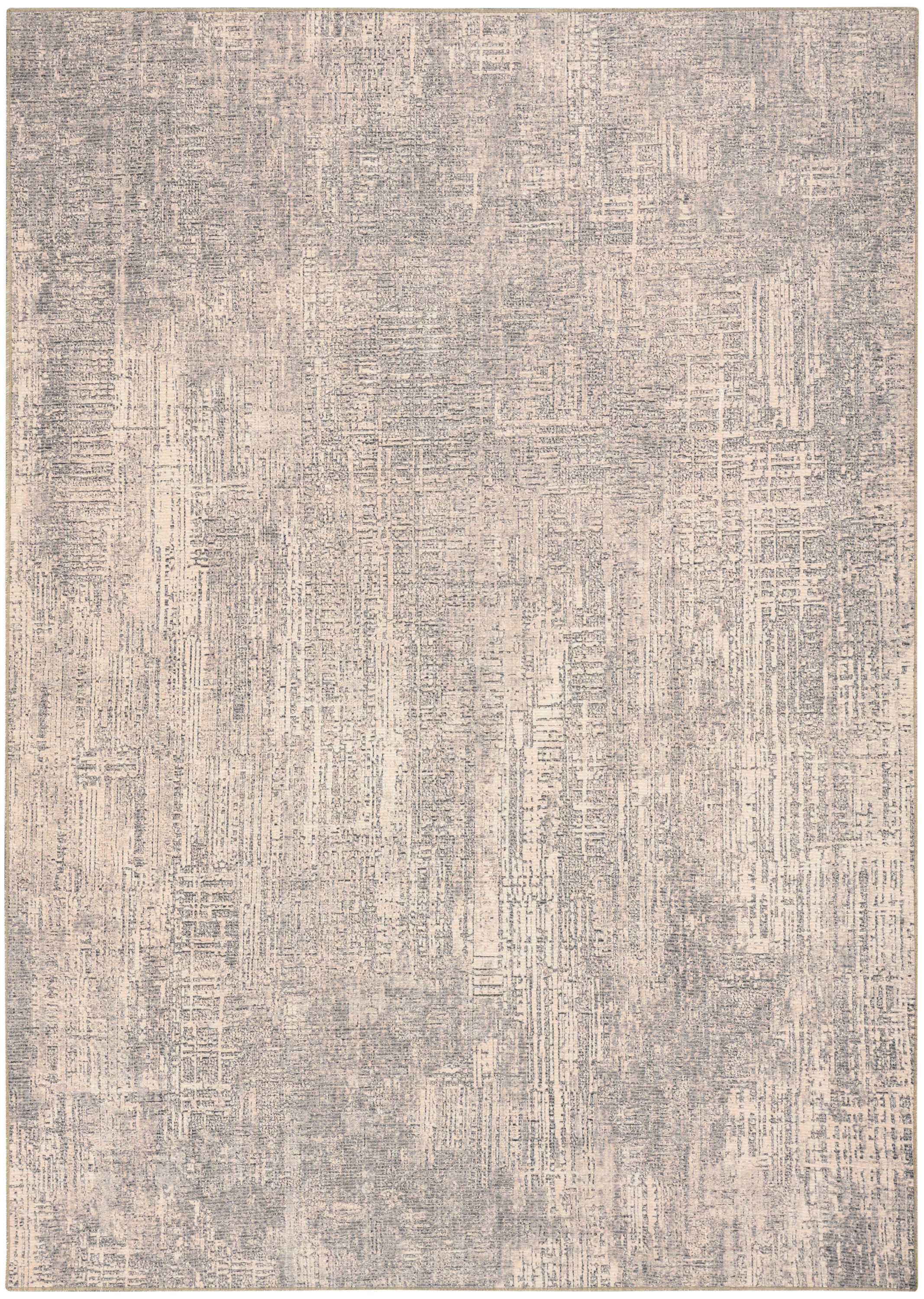 Nourison Botanical Washables 4' x 6' Taupe Modern Indoor Rug
