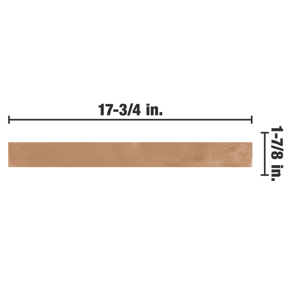 Sedona Cotto 1-7/8 in. x 17-3/4 in. Porcelain Floor and Wall Tile