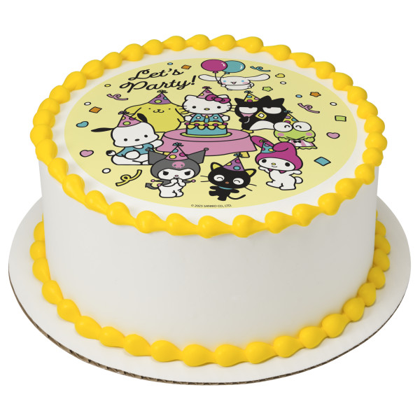 Hello Kitty® Let's Party PhotoCake® Edible Image®