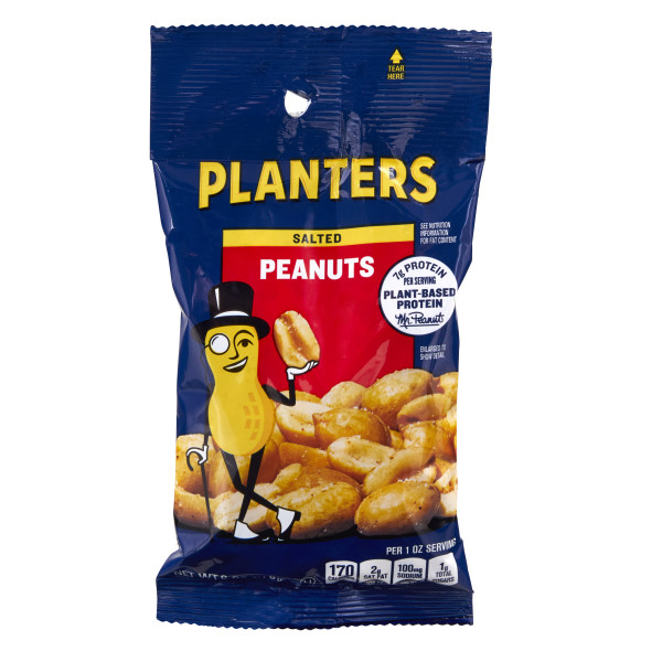 PLANTERS(r) Salted Peanuts Big Bag 12/6oz . C1CB - Front Center Inner Pack (Hi Res)