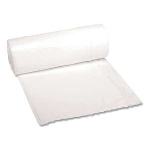 Boardwalk,  LLDPE Liner, 10 gal Capacity, 24 in Wide, 23 in High, 0.4 Mils Thick, White