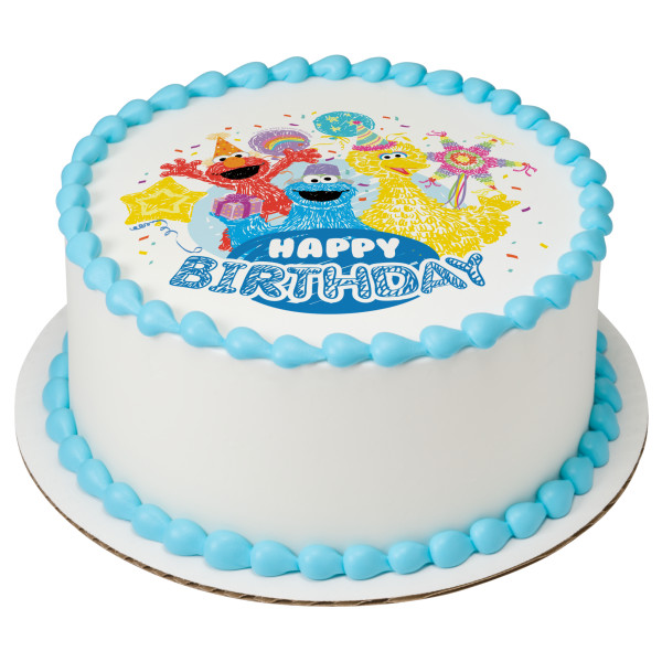 Sesame Street® Happy Birthday PhotoCake® Edible Image®