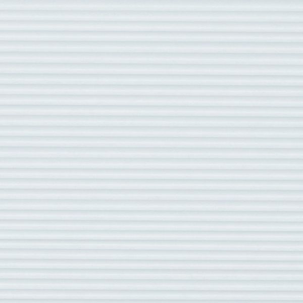 White pleated (cellular) window blind, fully lowered with uniform horizontal folds; closed, softly diffusing daylight; set against a bright interior wall, obscuring the window and outside view.