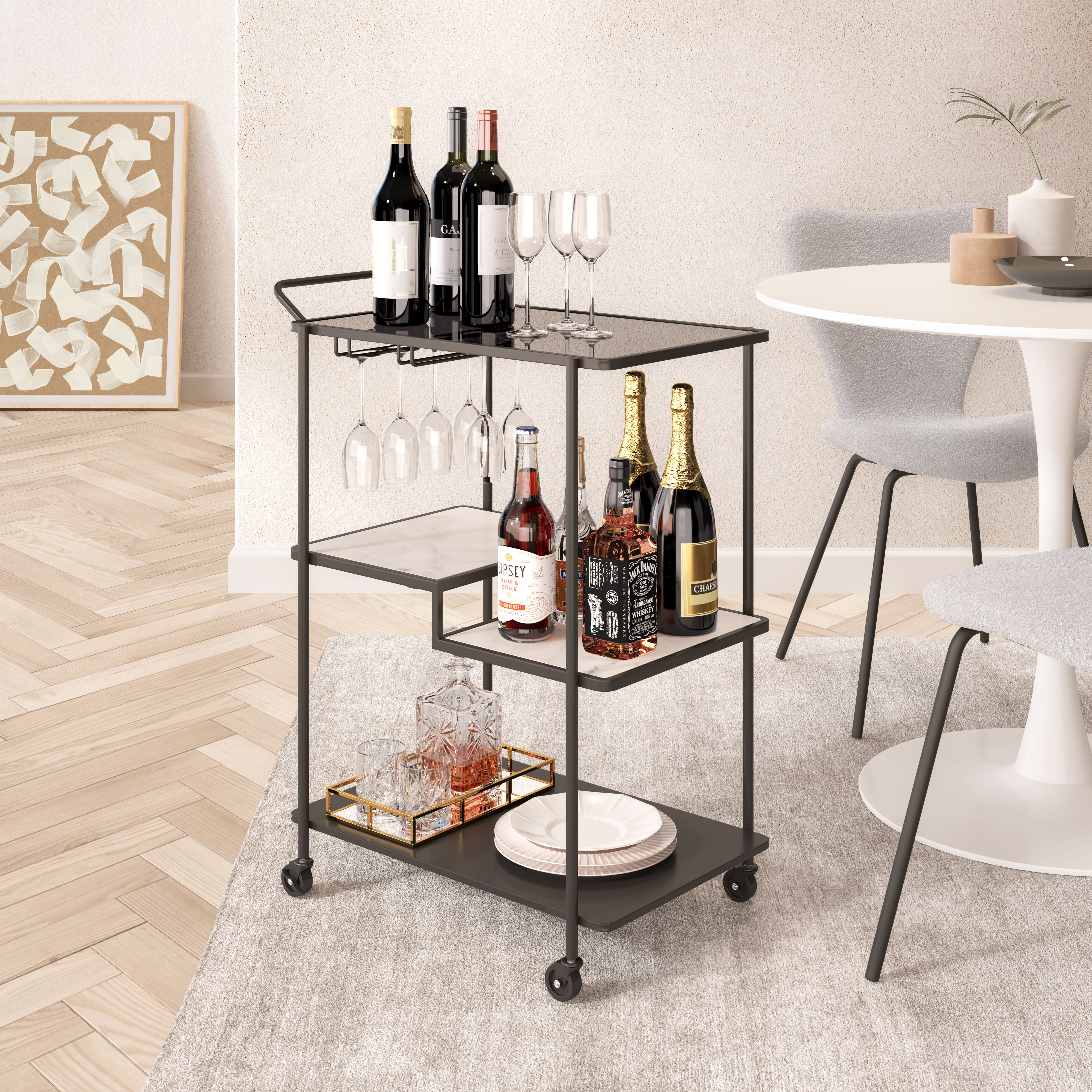 Constanza Bar Cart Black product image