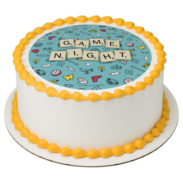 Hasbro Scrabble Game Night PhotoCake® Edible Image®