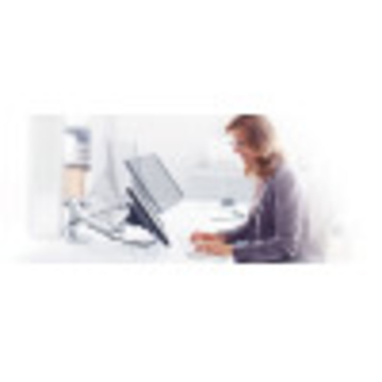 Novus LiftTEC® monitor arms feature one-handed gas spring movement, rolling ball QuickRelease monitor mount for easy adjustments and integrated cable management for a neat appearance.