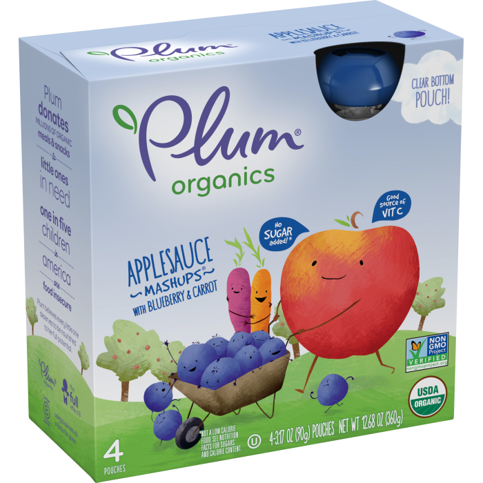 Applesauce Blueberry Carrot