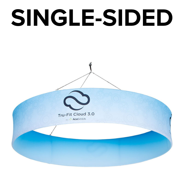 Circle 8'w x 2'h Single-Sided