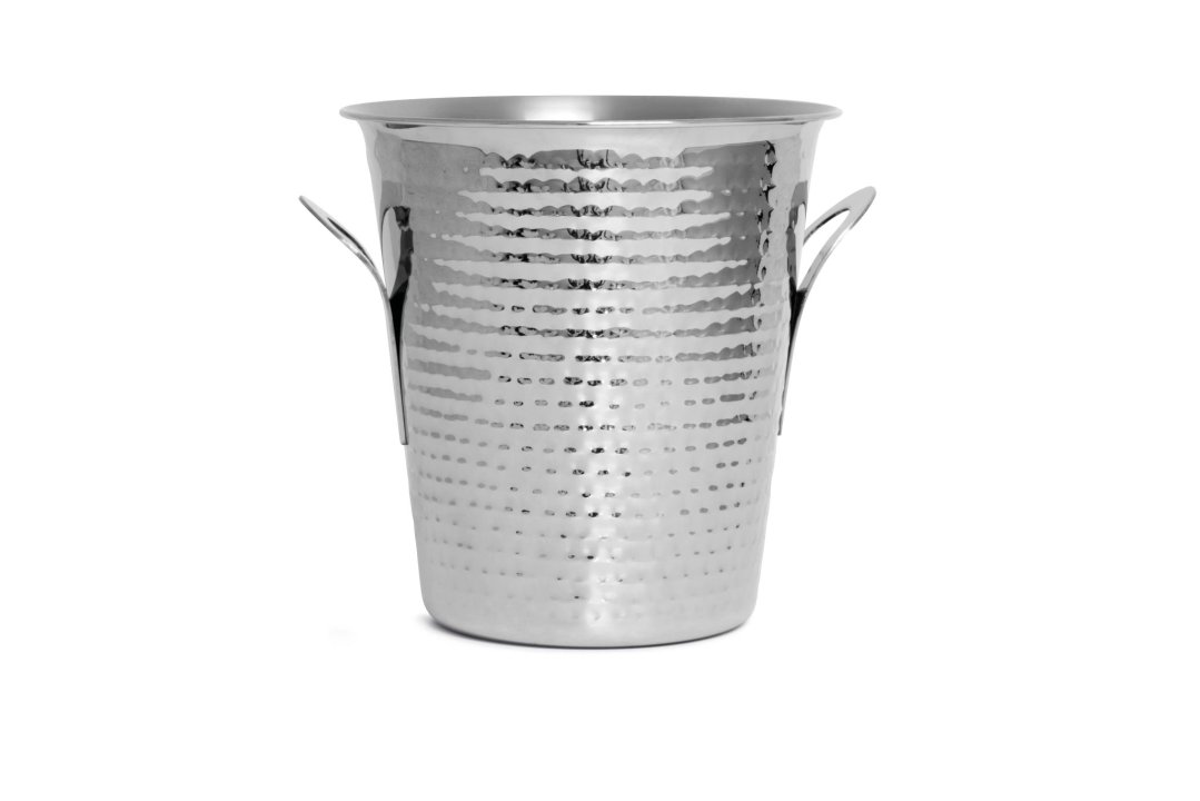 Cubo champán hammered con asas