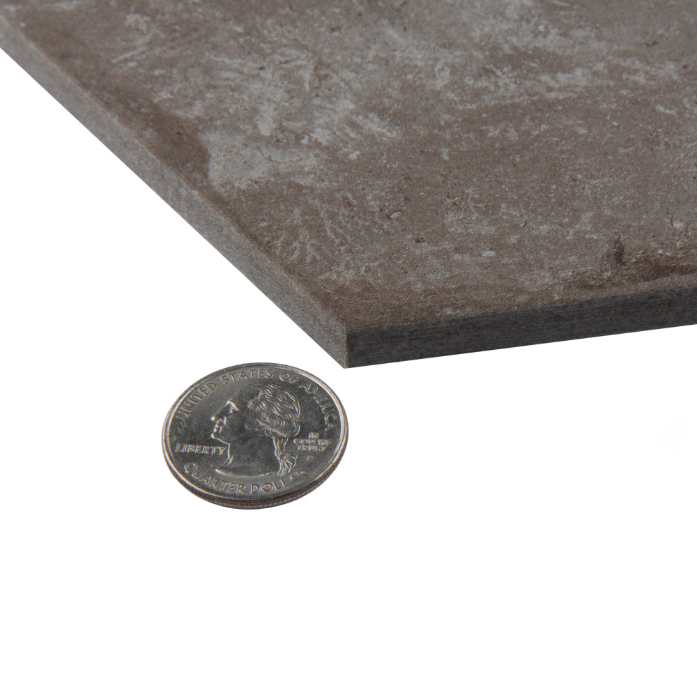 Brickyard Hex Olive 8-1/2 in. x 9-7/8 in. Porcelain Floor and Wall Tile