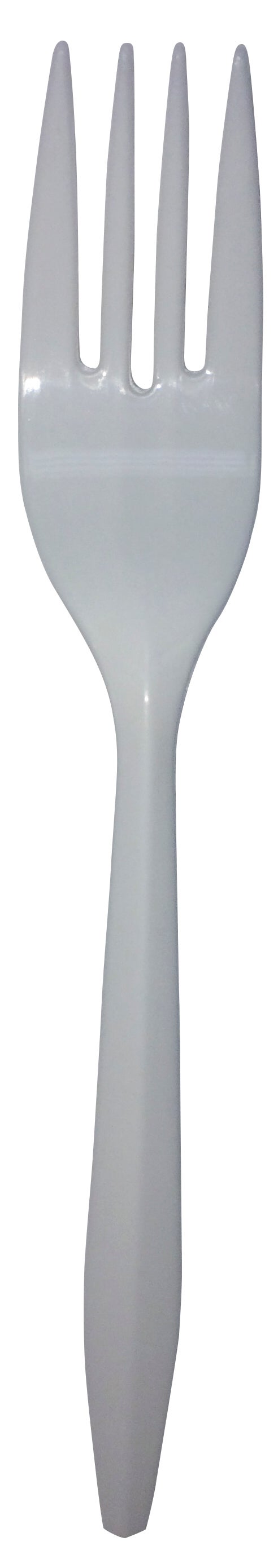 Fork Empress™ Medium Weight White Plastic